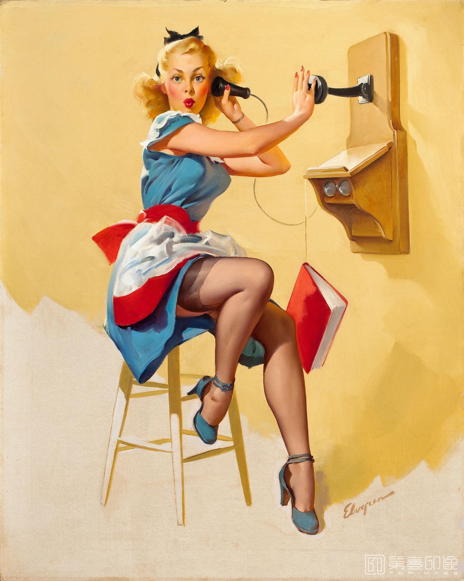 油画-吉尔·艾尔夫格雷恩 Gil Elvgren 作品集-159